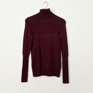 Aqua cashmere turtleneck sweater